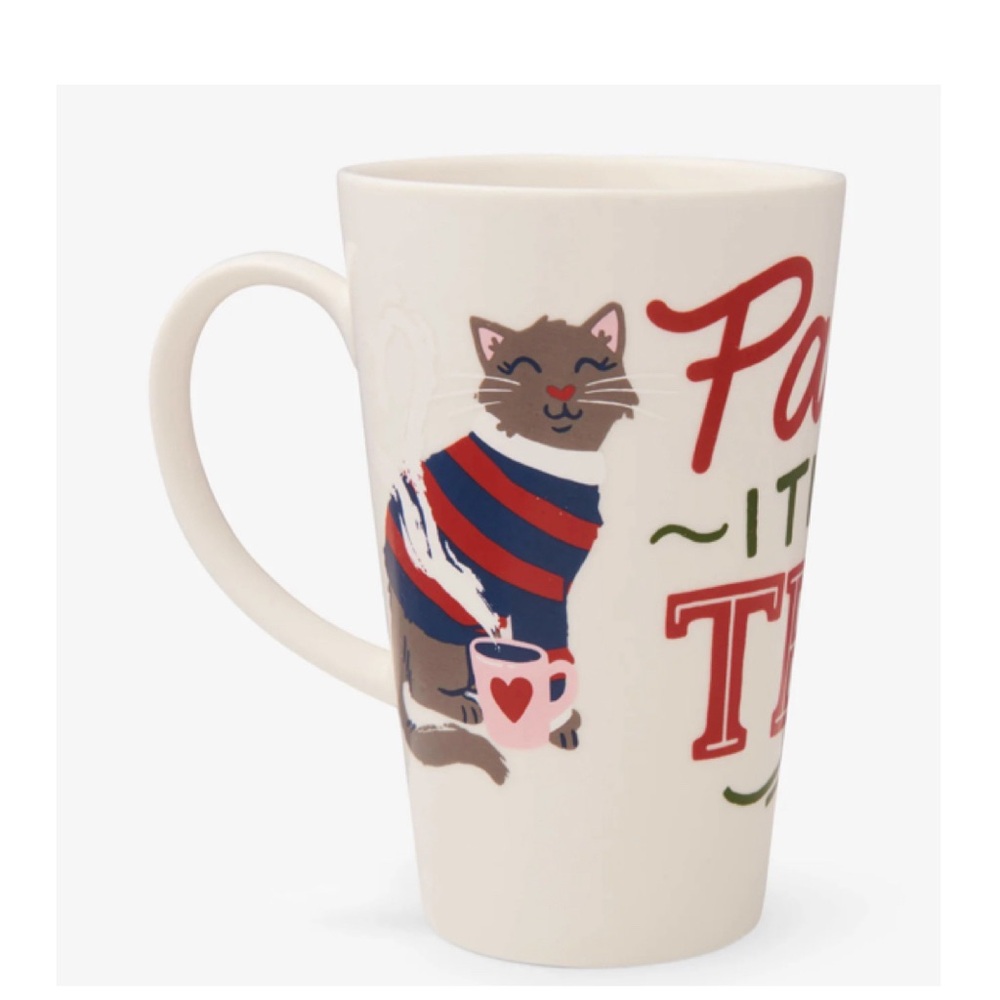 NEW Little Blue House Pawsitivi Tea Large Ceramic Mug